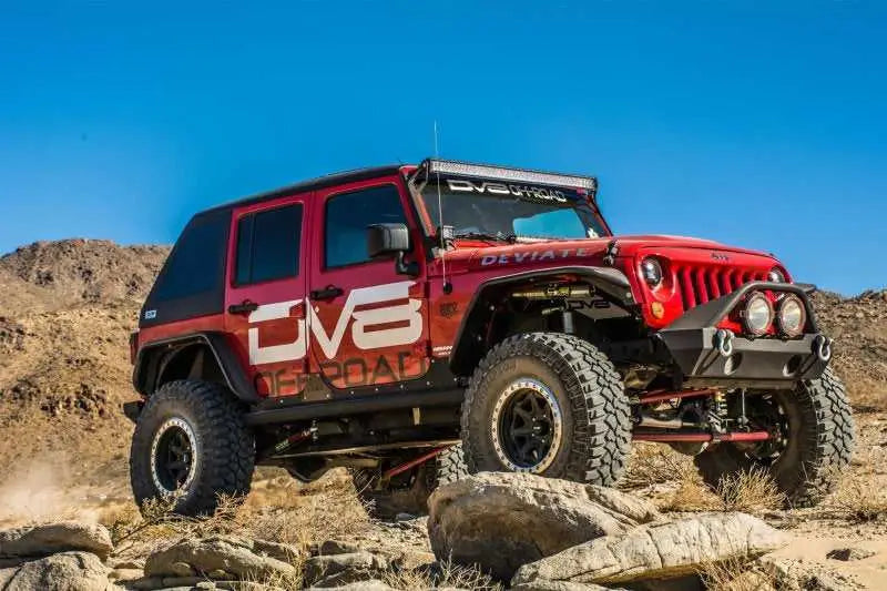 DV8 Offroad 07-18 Jeep Wrangler JK Front & Rear Flat Tube Fenders 