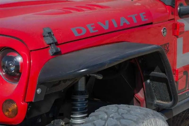 DV8 Offroad 07-18 Jeep Wrangler JK Front & Rear Flat Tube Fenders 