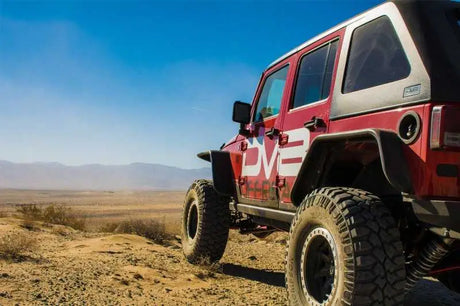 DV8 Offroad 07-18 Jeep Wrangler JK Front & Rear Flat Tube Fenders 