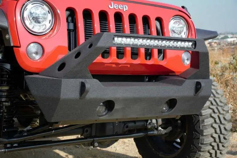 DV8 Offroad 07-18 Jeep Wrangler JK/JL Front Stubby Bumper 