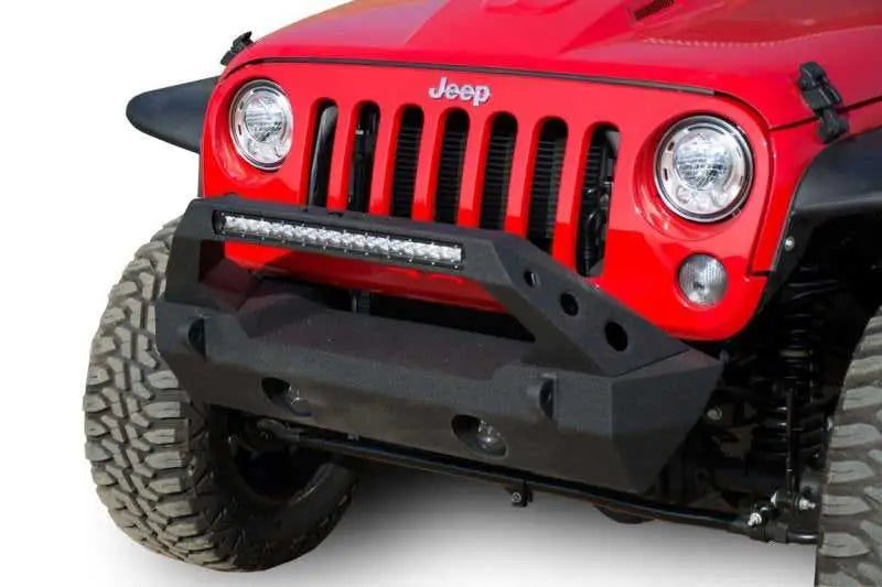 DV8 Offroad 07-18 Jeep Wrangler JK/JL Front Stubby Bumper 