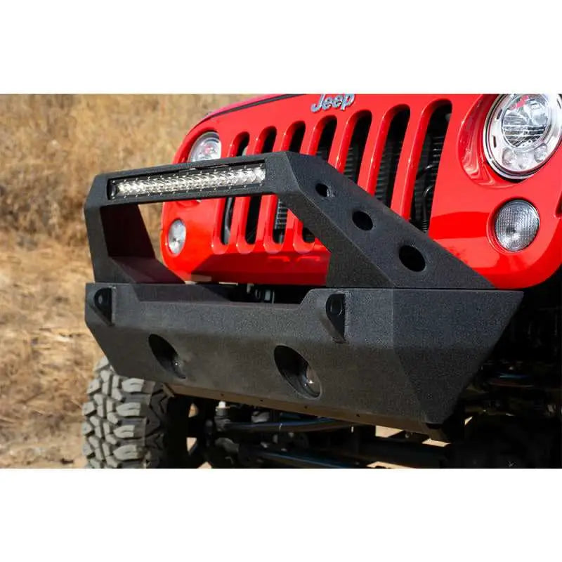 DV8 Offroad 07-18 Jeep Wrangler JK/JL Front Stubby Bumper 