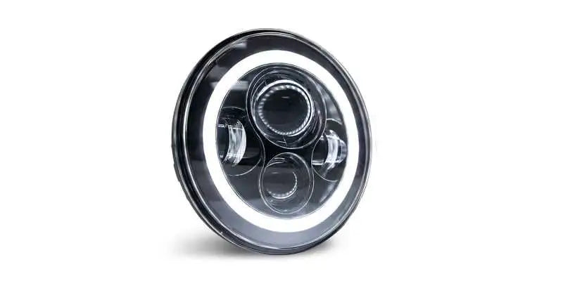 DV8 Offroad 07-18 Jeep Wrangler JK LED Projector Headlights w/ Angel Eyes 