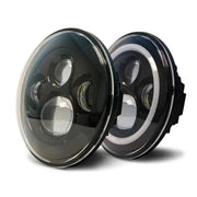 DV8 Offroad DV8 Offroad 07-18 Jeep Wrangler JK LED Projector Headlights w/ Angel Eyes