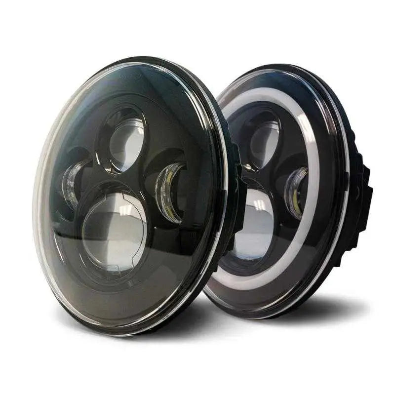 DV8 Offroad DV8 Offroad 07-18 Jeep Wrangler JK LED Projector Headlights w/ Angel Eyes
