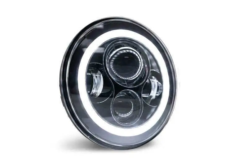 DV8 Offroad 07-18 Jeep Wrangler JK LED Projector Headlights w/ Angel Eyes 