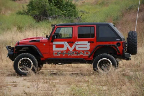 DV8 Offroad 07-18 Jeep Wrangler JK Metal Heat Dispersion Hood - Primer Black 