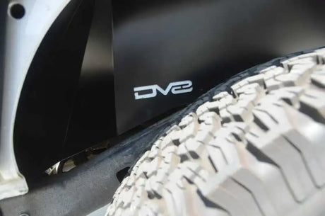DV8 Offroad 07-18 Jeep Wrangler JK Rear Aluminum Inner Fender - Black 