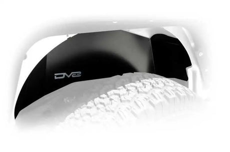 DV8 Offroad 07-18 Jeep Wrangler JK Rear Aluminum Inner Fender - Black 