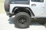 DV8 Offroad 07-18 Jeep Wrangler JK Rear Aluminum Inner Fender - Black 