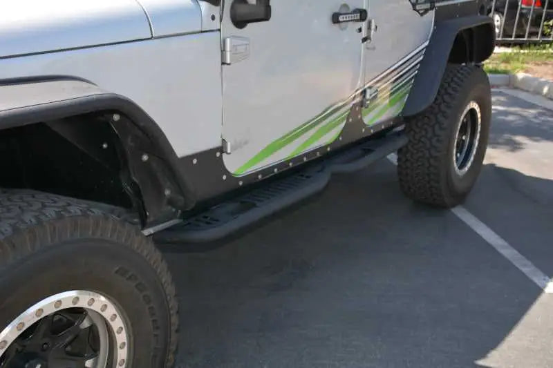 DV8 Offroad 07-18 Jeep Wrangler JK Rock Slider Steps (4 Door Only) 