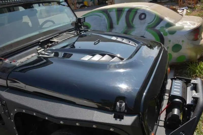 DV8 Offroad 07-18 Jeep Wrangler JK Rubicon 10th Anniversary Replica Hood 