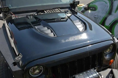 DV8 Offroad 07-18 Jeep Wrangler JK Rubicon 10th Anniversary Replica Hood 