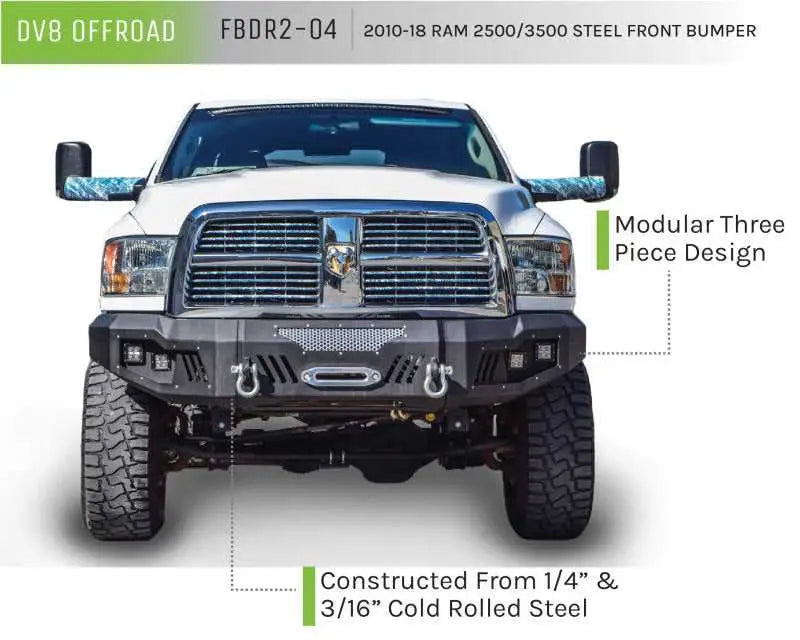DV8 Offroad 10-18 RAM 2500 Front Bumper 
