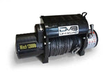 DV8 Offroad 12000 LB Winch w/ Synthetic Line & Wireless Remote - Black 