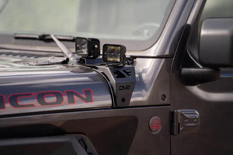 DV8 Offroad 18-22 Jeep Gladiator JT Cowl Light Bar Bracket - Truck & Automotive
