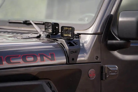 DV8 Offroad 18-22 Jeep Gladiator JT Cowl Light Bar Bracket - Truck & Automotive