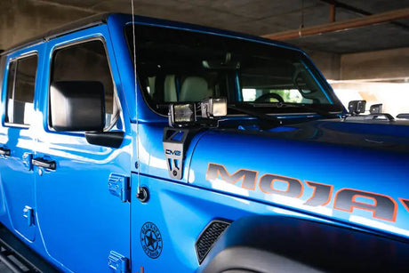 DV8 Offroad 20-22 Jeep JL 392/ JT Mojave Edition Dual Pod Light Mounts - Truck & Automotive