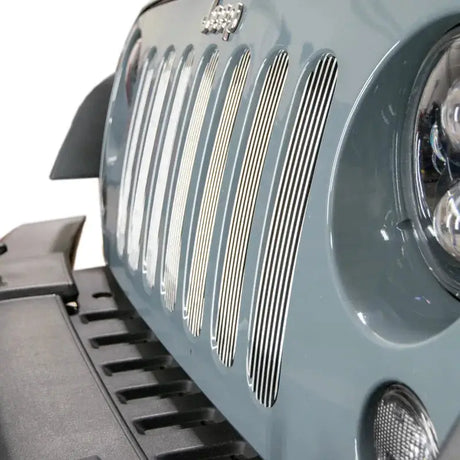 DV8 Offroad 2007-2018 Jeep JK Polished Grille Inserts - Bumpers