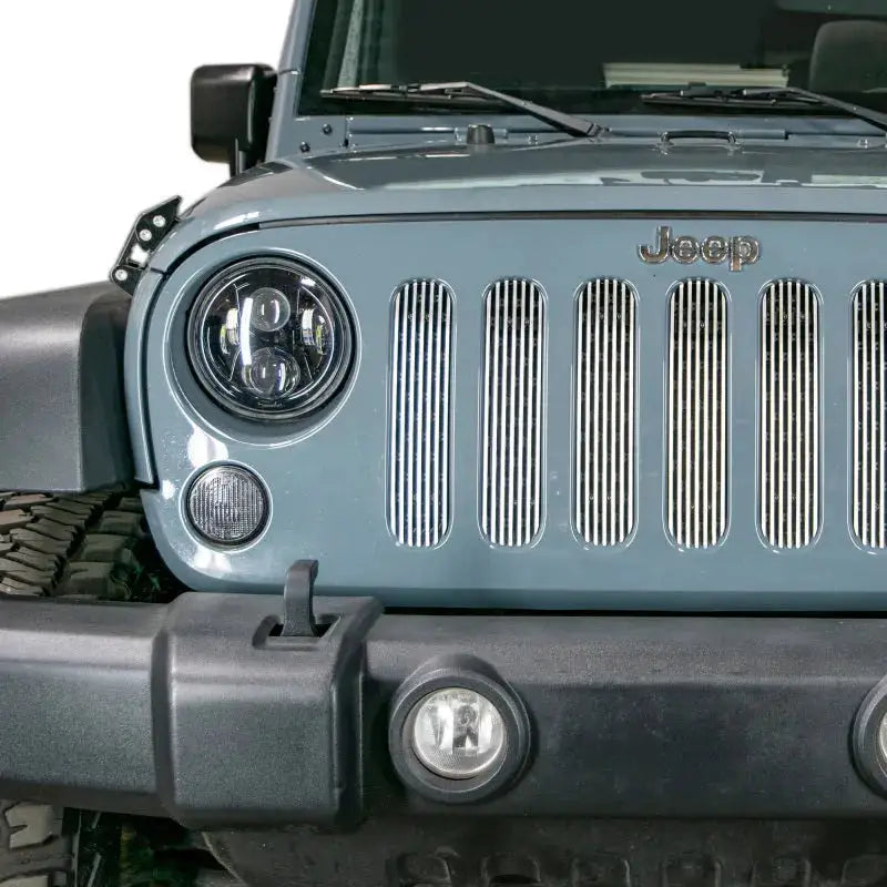 DV8 Offroad 2007-2018 Jeep JK Polished Grille Inserts - Bumpers