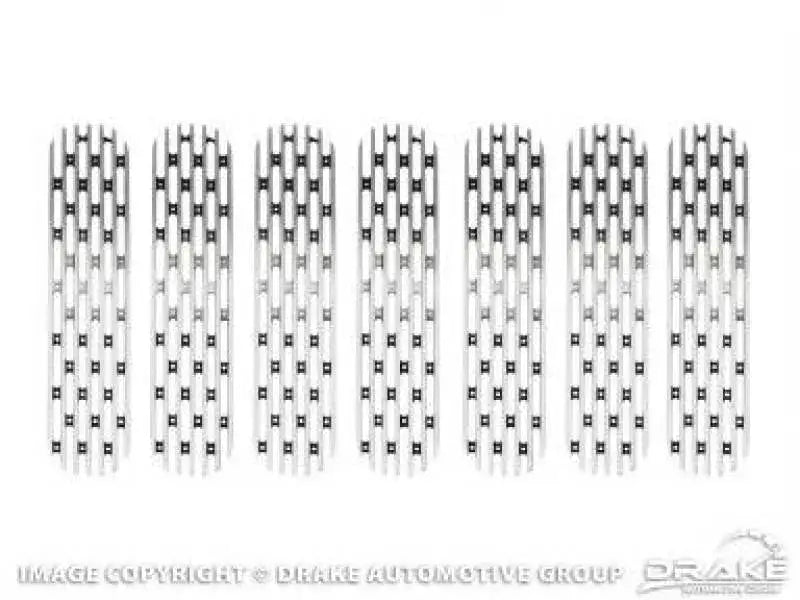 DV8 Offroad 2007-2018 Jeep JK Polished Grille Inserts - Bumpers