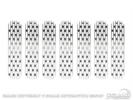 DV8 Offroad 2007-2018 Jeep JK Polished Grille Inserts - Bumpers