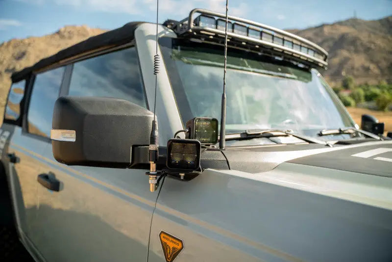 DV8 Offroad 2021 Ford Bronco A Pillar Dual Light Pod Drop Mounts - Lights
