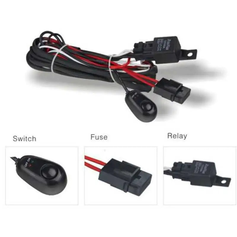 DV8 Offroad Wiring Harness w/ Relay & Switch 