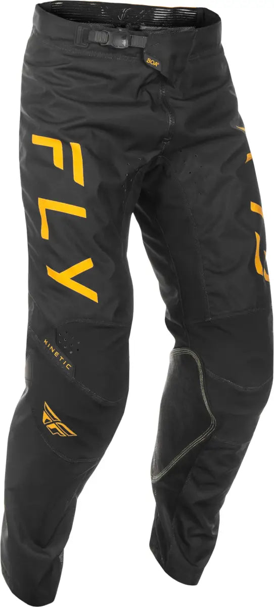 Kinetic Center Pants Ca/Ny Black/Gold Sz 40 - FLY RACING