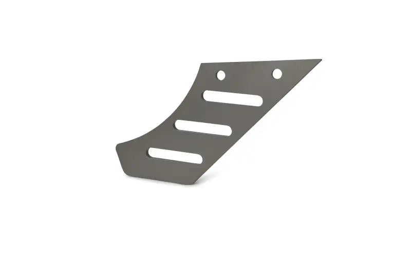 Gray metal Pan America chain guard with slots and holes for Dynojet Pan America