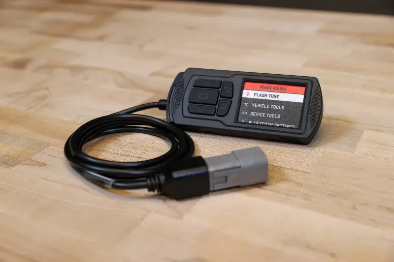 Automotive diagnostic device with OBD-II cable for Dynojet Power Vision 3 on Maverick Trail Sport