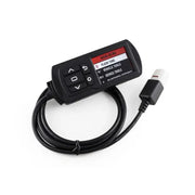 Black handheld Power Vision device with display and USB cable for Dynojet PV3-22-08 Power Vision 3 Yam