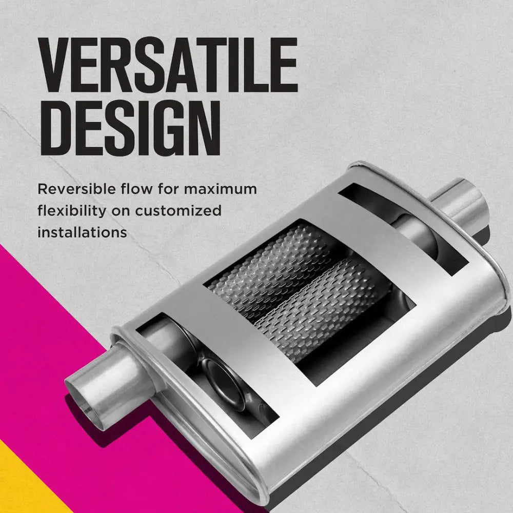 Dynomax Proven Reverse Flow Design Exhaust Muffler 17712 - Turbo 18 DO