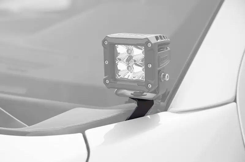 DZ1071 Dee Zee mount on white truck displaying rugged durability and sleek design.