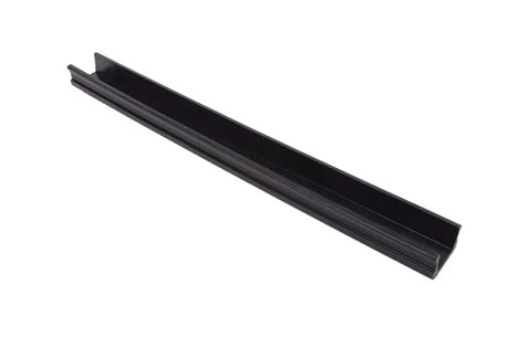 Black U-shaped channel rubber trim for truck bed board fits DZ42 Dee Zee Bed Board