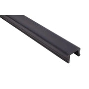 Dark gray U-shaped rubber trim for truck bed board in DZ42 Dee Zee bed