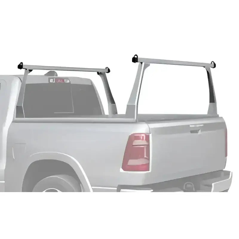 DZ730036PR2 Dee Zee +Hex Platform Rail - 2 Rail Kit installed on a vehicle, showcasing innovative hex design and secure cargo management solution.