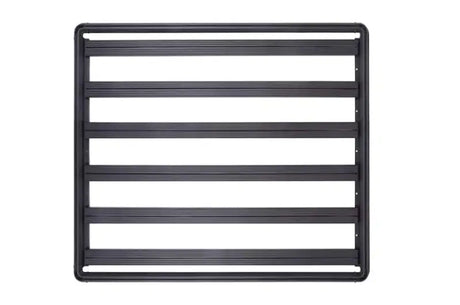 Black metal roof rack on DZ7357049HP Dee Zee Hex Platform for pickup trucks