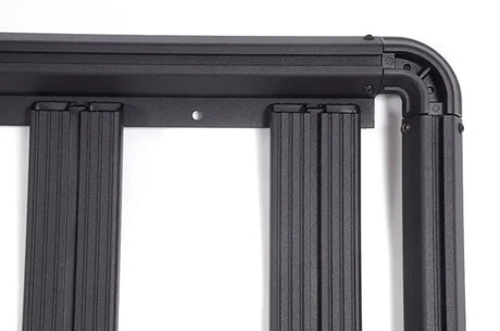 Black metal frame with vertical slats for DZ7357049HP Dee Zee platform truck bed extension