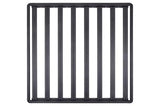 Black metal roof rack on DZ7365065HP Dee Zee Hex Platform 65x65 wide and long