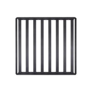 Black metal roof rack on DZ7365065HP Dee Zee Hex Platform 65x65 wide and long