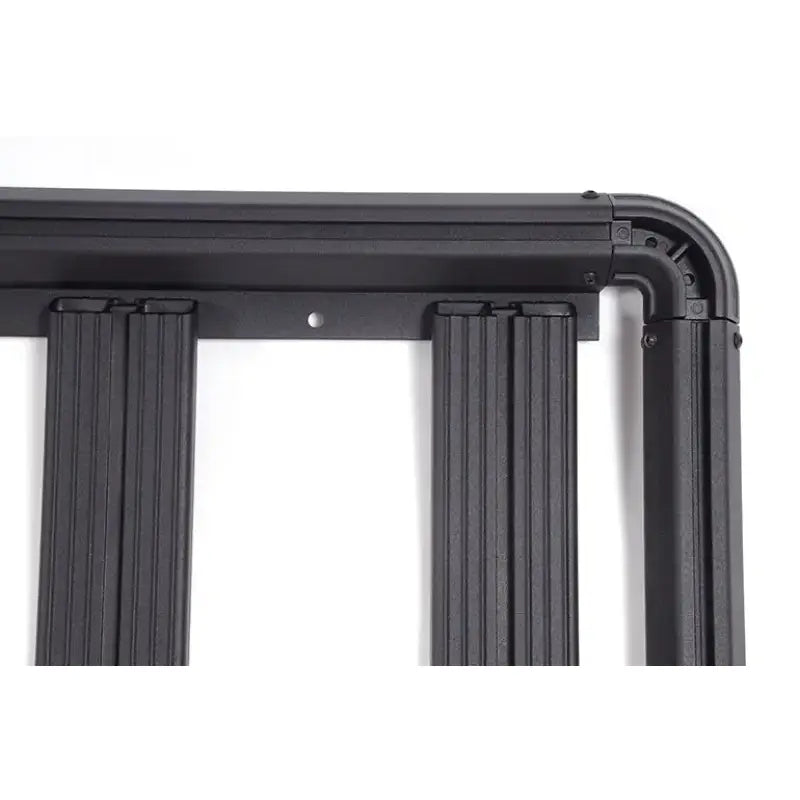 Black metal frame with vertical slats for dz7365065hp dee zee platform truck bed