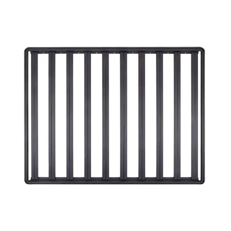 Black metal roof rack on DZ7365081HP Dee Zee platform for extra cargo space