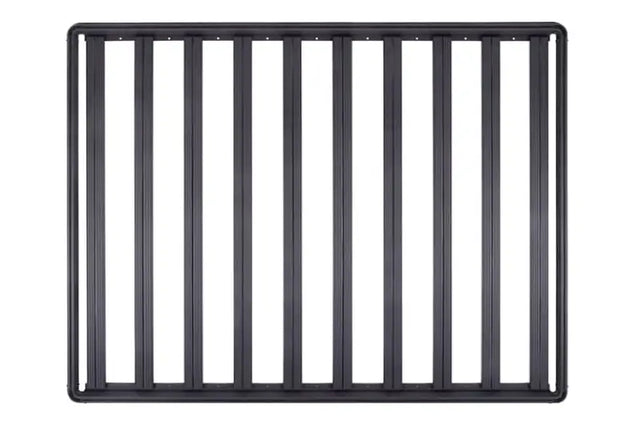Black metal roof rack on DZ7365081HP Dee Zee platform for extra cargo space
