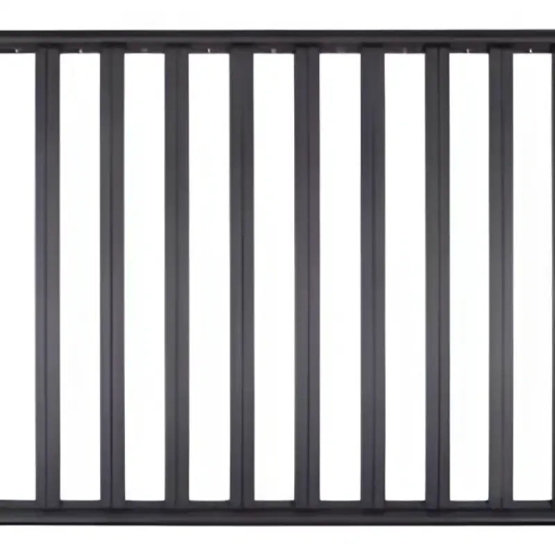 Black metal roof rack on DZ7365081HP Dee Zee platform for extra cargo space