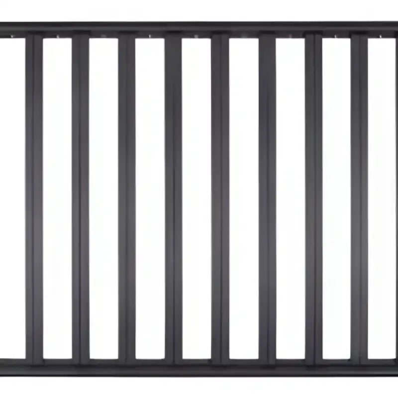 Black metal roof rack on DZ7365081HP Dee Zee platform for extra cargo space