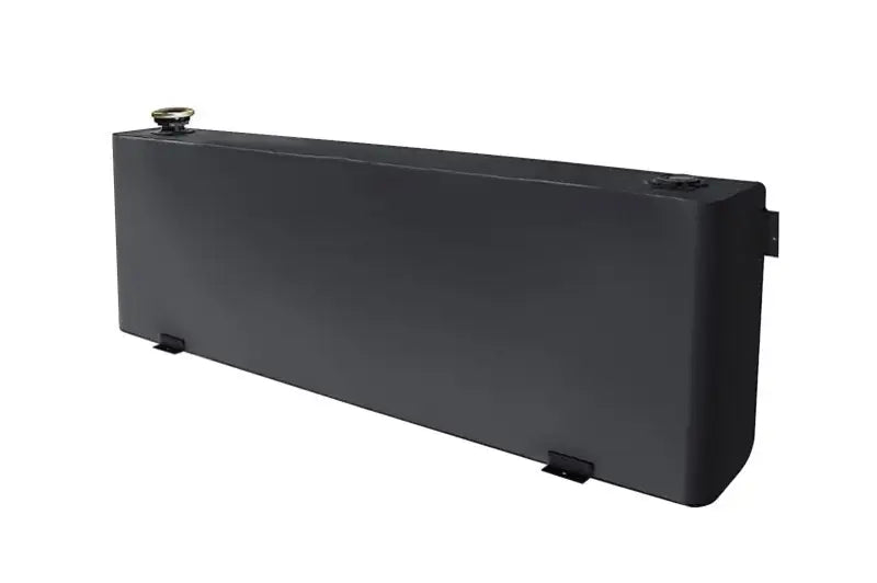 Rectangular black Dee Zee liquid transfer tank for fuel, not DOT approved