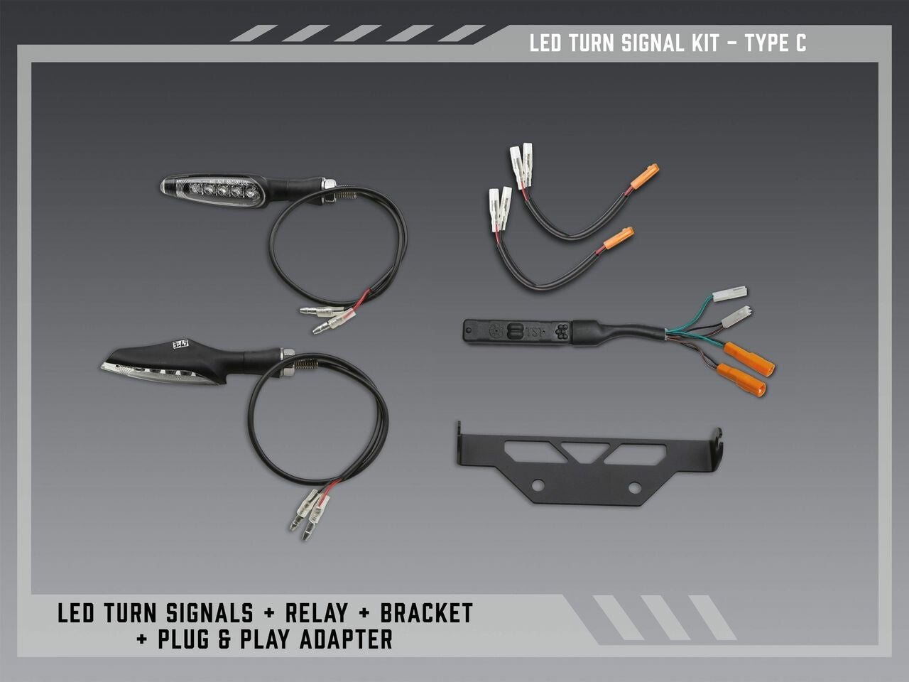 Yoshimura Fender Eliminator V2 Body 075BG-STD-C-K - FE Stnd Led Turn Sig Kit