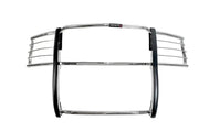 Chrome grille guard with black uprights for Ford Ranger E0037S Trailfx grille guard