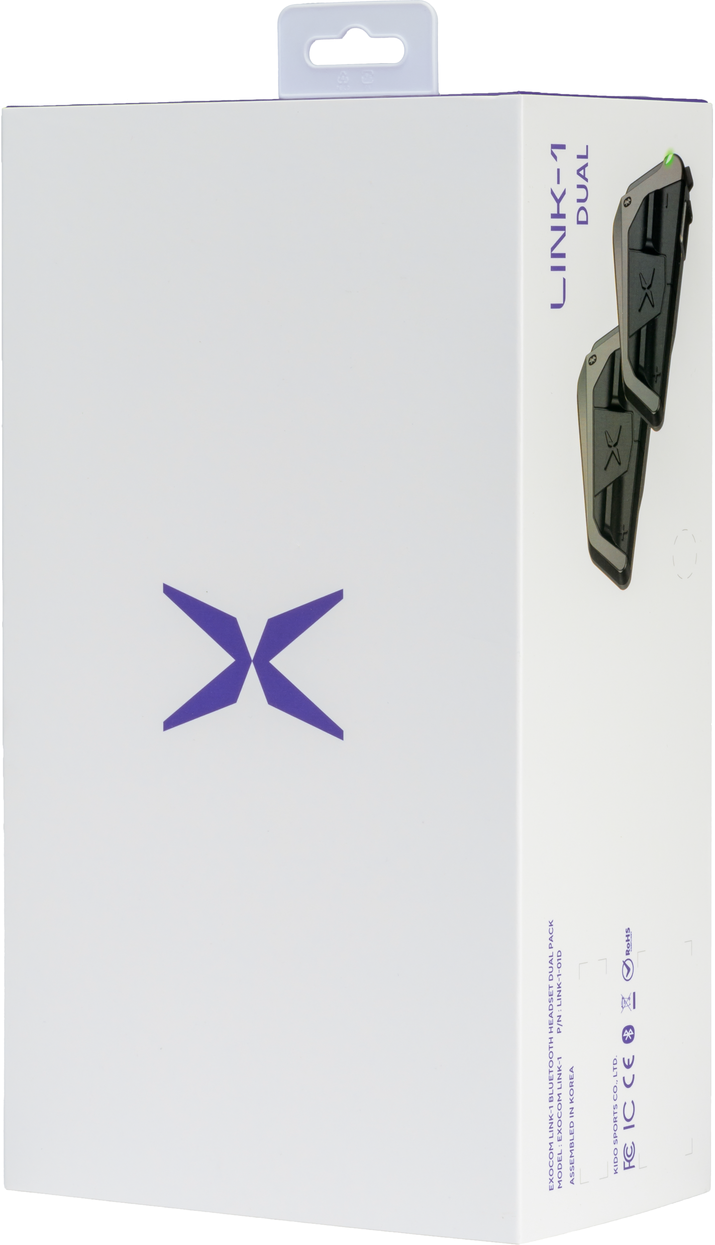 Exocom EXO-COM Link-1 Bluetooth Communicator Audio/Visual/Communication EC-Link1-S - Link-1 Single Pack